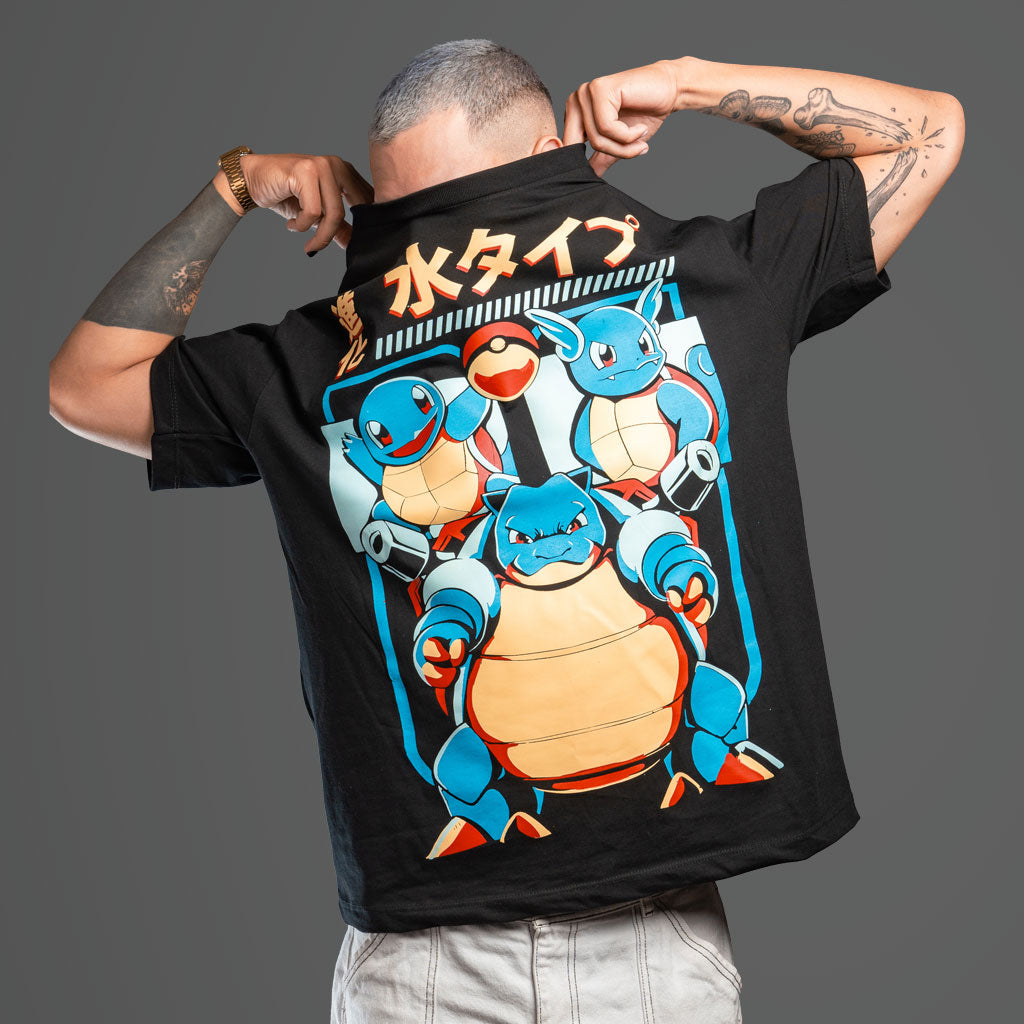 camiseta evolución de squirtle