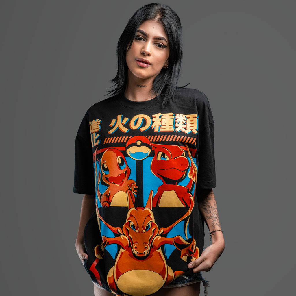 camiseta pokemon Charmander